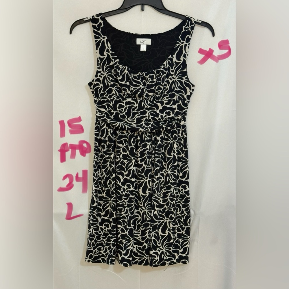 LOFT Midi Dress in Classic Black